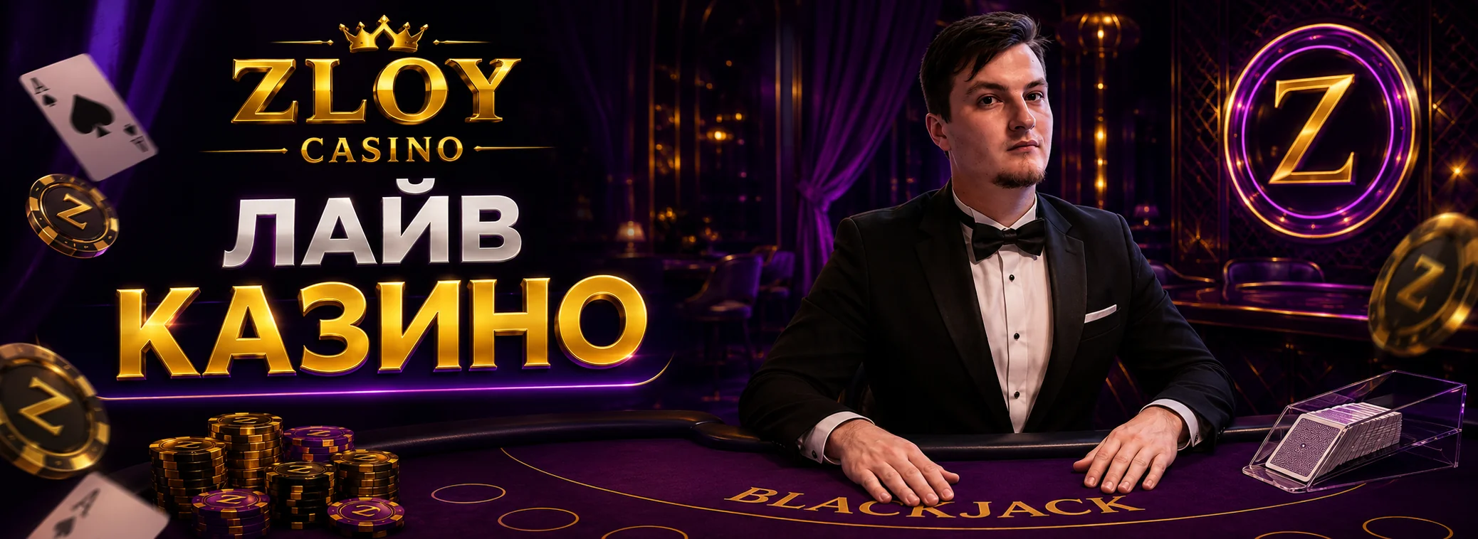Лайв-казино Zloy Casino: Crazy Time, Lightning Roulette и русскоязычные столы Evolution